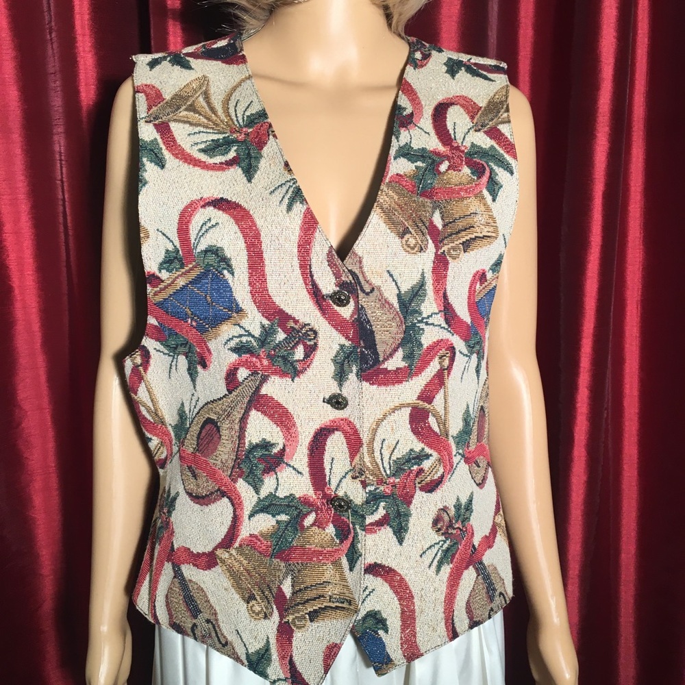 Holiday Tapestry Vest - Gorgeous!